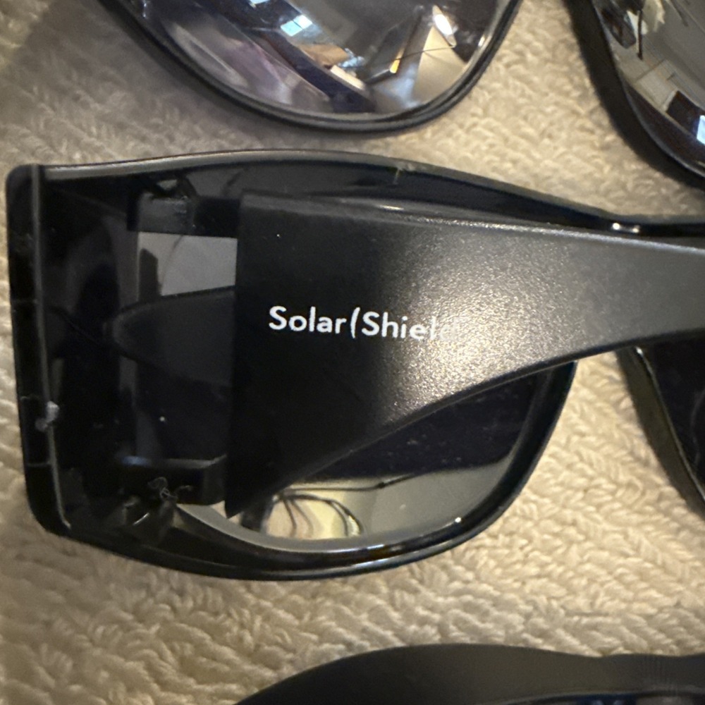 Lot of 8 SOLAR SHIELDS BLACK WRAP FIT OVERS EYE PROTECTION-All 8 pairs included - Picture 10 of 12